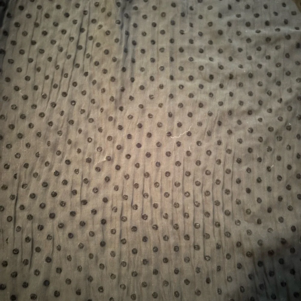 Zara Black on Black Polkadot Blouse — Size Large - Picture 2 of 3